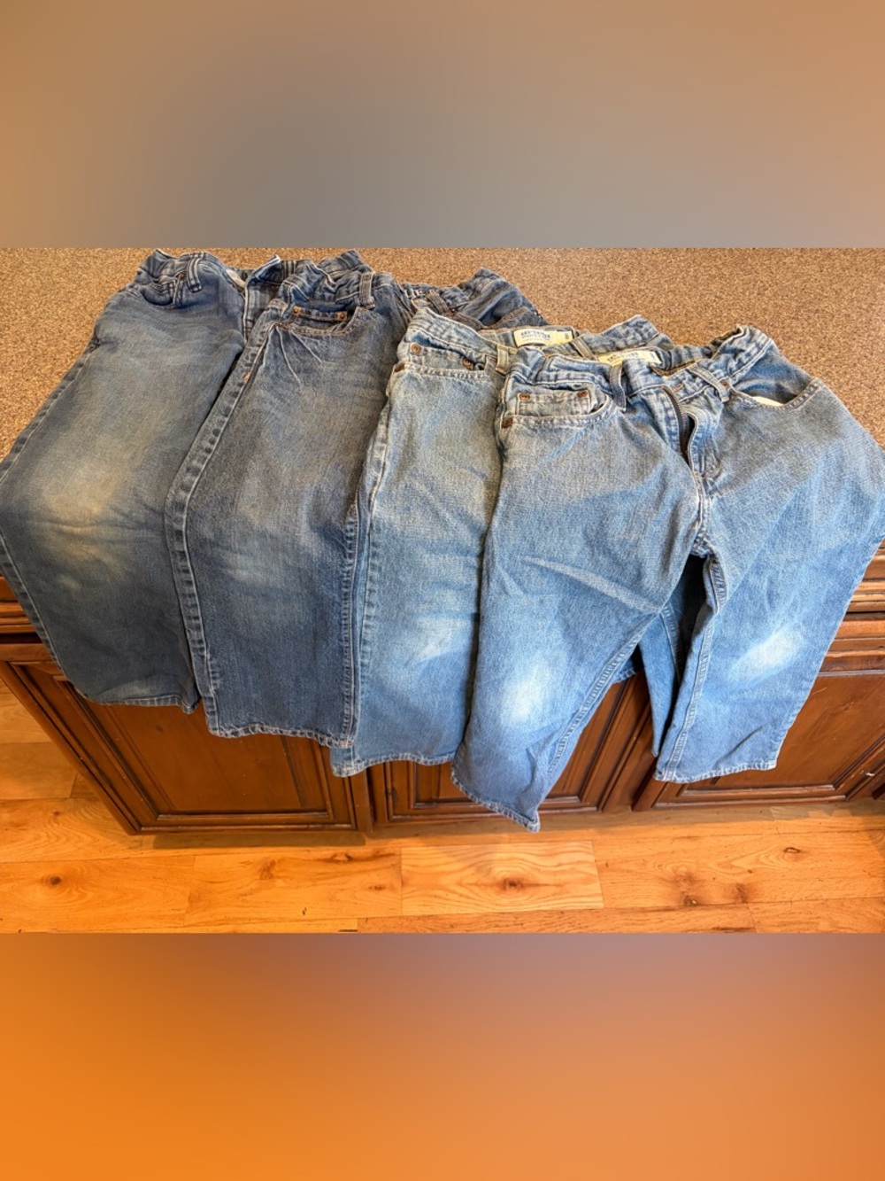 Varying brands (2-urban pipeline) Blue Denim Jeans Bundle of 4. All kids size 8.